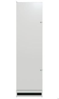 EFB Door for PRO 42U, W=600, Steel, 1-Part, LL RAL7035, Rear Door