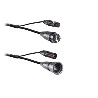 LIVEPOWER Hybrid Audio + Power Cable 3G1,5 Xlr3/Schuko Side Earth 100 Meter on HT485RM