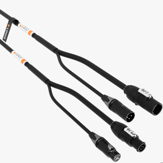 LIVEPOWER Personalised Hybrid Dmx + Power Cable 3G1,5 Xlr3/Powercon True 1 TOP 1 Meter