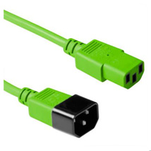 ACT Powercord C13 - C14 green 0.6 m