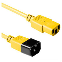 ACT Powercord C13 - C14 yellow 3 m