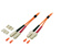 EFB Duplex Jumper SC-SC 50/125µ, OM2, LSZH, orange, 3.0mm, 0.5m