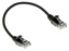 DC9952 ACT Black  LSZH U/UTP CAT6 datacenter slimline patch cable snagless with RJ45 connectors