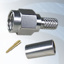 GIGATRONIX SMA Crimp Plug, Stainless Steel, RG142, RG223, RG400