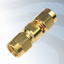 GIGATRONIX SMA Plug to Plug Adaptor, Gold Plated