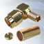 GIGATRONIX SMA Reverse Polarity Crimp Right Angle Plug, Gold Plated, RG58, LBC195, URM43