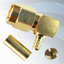 GIGATRONIX SMA Reverse Polarity Crimp Right Angle Plug, Gold Plated, RG174, LBC100, RG316