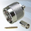 GIGATRONIX N Type Crimp Plug, Nickel Plated, RG142, RG223, RG400