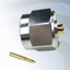 GIGATRONIX N Type Solder Plug, Nickel Plated, Hex Coupling Nut, RG402, .141 semi-rigid
