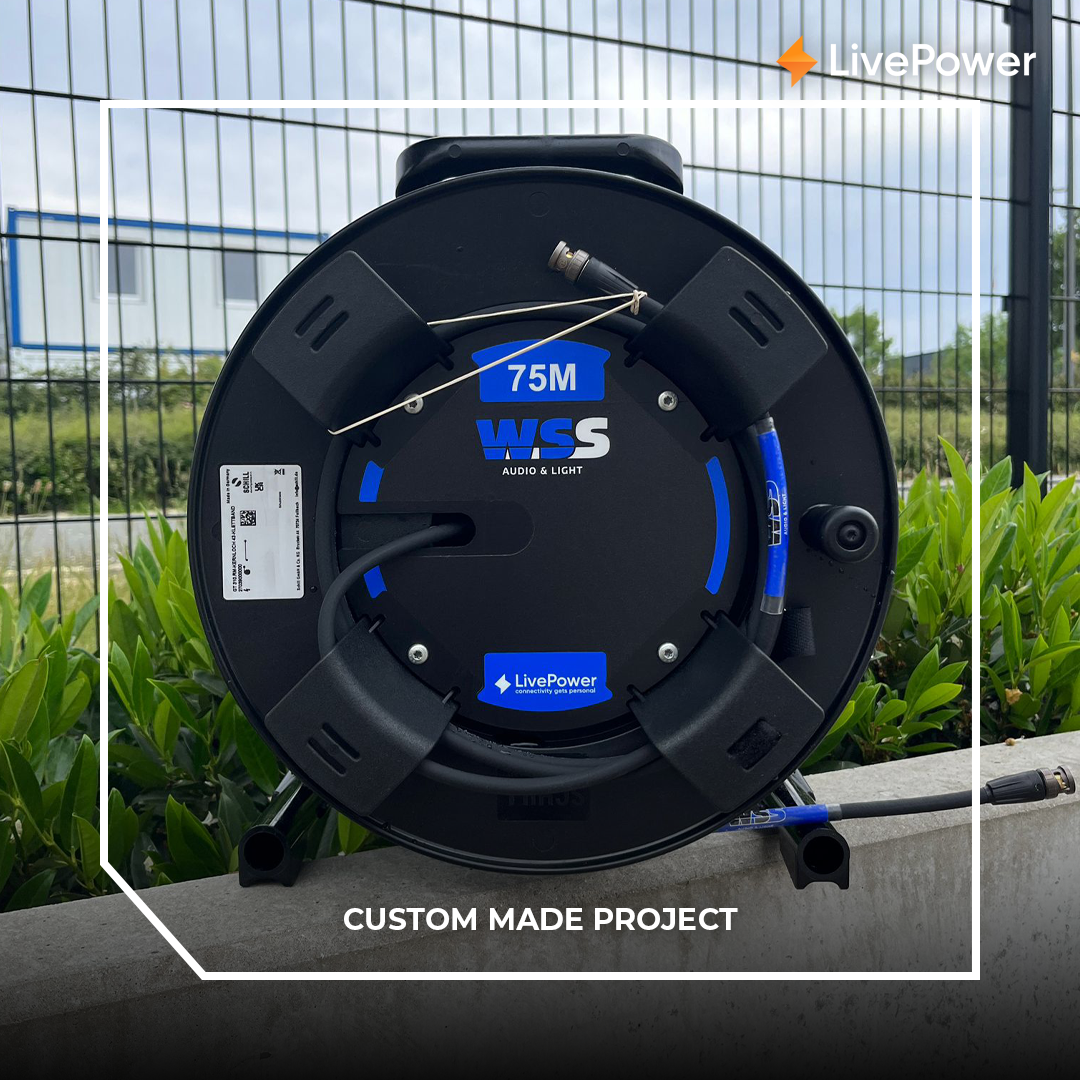 CUSTOM PROJECT: Personalized Cable drum with 75M UHD BNC Cable