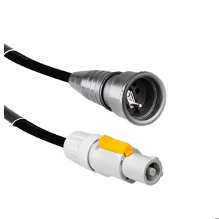LIVEPOWER Powercon - Schuko Pin Earth Female Cable H07RNF 3G1,5  20 Meter