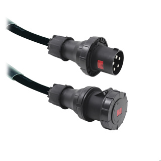 LIVEPOWER CEE 125A 5 Pin Cable H07RNF 5G35 3 Meter