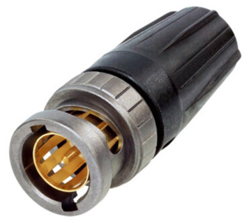 NEUTRIK NBNC75BLP7X rearTWIST UHD BNC cable connector for cable: 0.7-3.8-6.3 (crimp: 1.07-6.47)