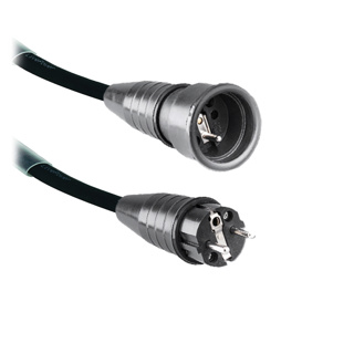 LIVEPOWER Schuko Pin Earth Cable H07RNF 3G1,5 1 Meter