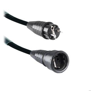 LIVEPOWER Schuko Cable Side Earth H07RNF 3G1,5 1 Meter