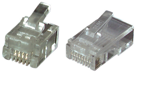 EFB Modular-Connector RJ10 UTP, E-MO 4/4 SR,  100 pcs.