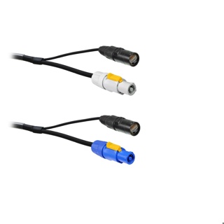 LIVEPOWER Hybrid Data + Power Cable 3G1,5 Ethercon/Powercon 15 Meter