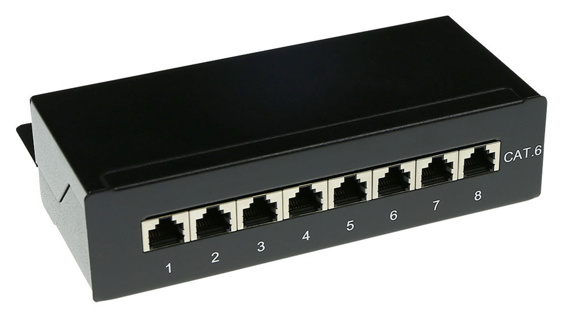ACT Surface mounted box shielded 8 ports CAT6