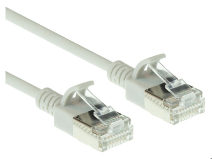DC7052 ACT Grey LSZH U/FTP CAT6A datacenter slimline patch Cables snagless with RJ45 connectors