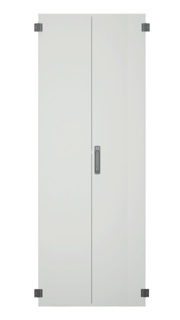 EFB Door for PRO 42U, W=800, Steel, 2-Part, TH RAL7035