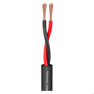 SOMMER CABLE Speaker Cable Meridian Install SP225; 2 x 2,50 mm²; FRNC Ø 7,80 mm; Black (CPR Cca)