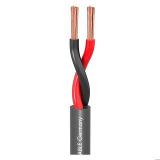 SOMMER CABLE Speaker Cable Meridian Mobile SP240; 2 x 4,00 mm²; PVC Ø 9,50 mm; Dark Grey