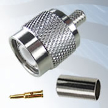 GIGATRONIX TNC Crimp Plug, Nickel Plated, RG59, URM70
