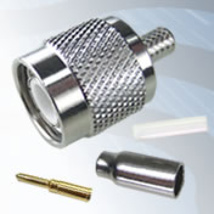 GIGATRONIX TNC Crimp Plug, Nickel Plated, RG179