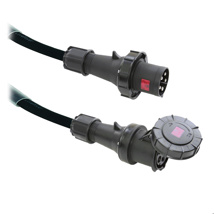LIVEPOWER CEE 63A 5 Pin Cable H07RNF 5G1 3 Meter