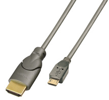 LINDY MHL to HDMI connection cable, 0.5m