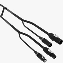 Product Group: LIVEPOWER Hybrid Dmx + Power Cable 3G1,5 Xlr5 1Pair/Powercon True 1 TOP Drum