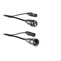 LIVEPOWER Hybrid Audio + Power Cable 3G1,5 Xlr3/Schuko Pin Earth 1 Meter