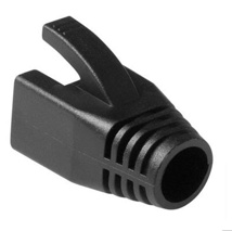 ACT RJ45 black boot for 8.0 mm cable