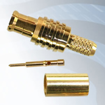 GIGATRONIX MCX Crimp Plug, Gold Plated, 50 ohms, RD316