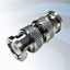 GIGATRONIX BNC Plug to Plug Adaptor, Nickel Plated, 50 ohms