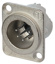 NEUTRIK NC5MD-LX 5 pole XLR male D-size chassis connector, Nickel housing & Silver contacts