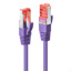 LINDY 0.3m Cat.6 S/FTP Network Cable, Purple