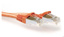 ACT Orange LSZH SFTP CAT6A patch cable snagless with RJ45 connectors