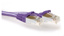ACT Purple LSZH SFTP CAT6A patch cable snagless with RJ45 connectors