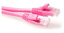 ACT Pink U/UTP CAT6A patch cable snagless with RJ45 connectors