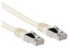 ACT Ivory LSZH SFTP CAT6A patch cable with RJ45 connectors
