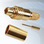 MM15-0174-C01 GIGATRONIX MMCX Crimp Plug, Gold Plated, RG174, LBC100, RG316