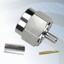 GIGATRONIX N Type Crimp Plug, Tri-Alloy Plated, Hex Coupling Nut, RG58, LBC195, URM43