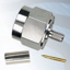 GIGATRONIX N Type Crimp Plug, Nickel Plated, Hex Coupling Nut, LBC240