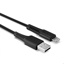 LINDY 0.5m USB Type A to Lightning Cable, Black